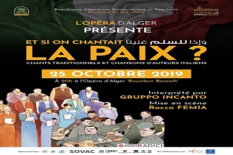 Chants traditionnels italiens pour la paix dans le monde à l&#039;Opéra d&#039;Alger