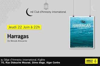 Projection de Harragas au Ciné-Club Amnesty International Algérie