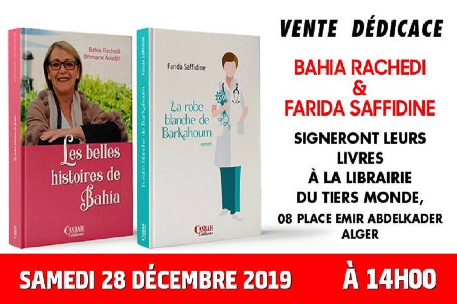 Signature de Bahia Rachedi et Farida Saffidine à la librairie du Tiers Monde