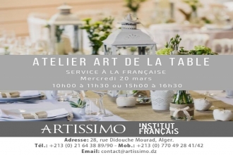 Ateliers &#039;Art de la table&#039; chez Artissimo