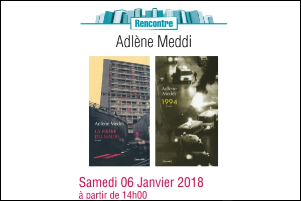 Adlène Meddi à la Librairie Point Virgule