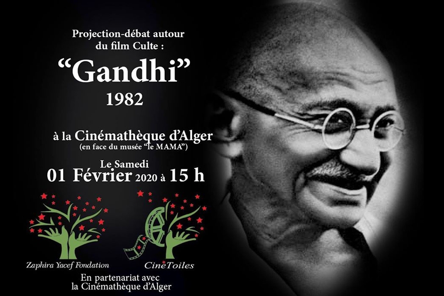 Projection du film &quot;Gandhi&quot; à la Cinémathèque d’Alger