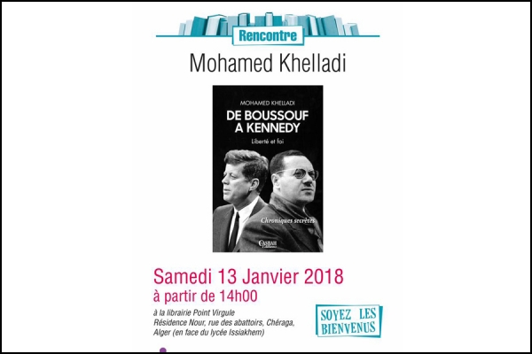 Rencontre avec Mohamed Khelladi à la Librairie Point Virgule