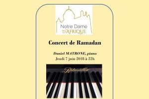 Concert de piano avec Daniel Matrone à Notre Dame d’Afrique