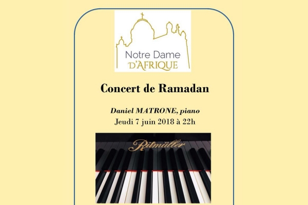 Concert de piano avec Daniel Matrone à Notre Dame d’Afrique